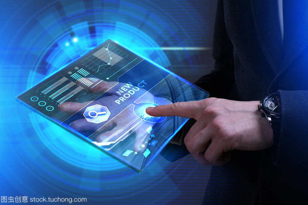 業務,技術,互聯網和網絡概念。年輕的生意